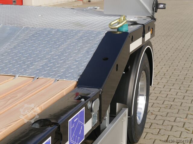Remolque de plataforma baja Fliegl Tiefladeanhänger DTS 300 L=6,5 m Luft/FH