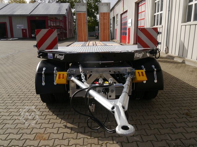 Remolque de plataforma baja Fliegl Tiefladeanhänger DTS 300 L=6,5 m Luft/FH