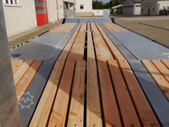 Remolque de plataforma baja Fliegl Tiefladeanhänger DTS 300 L=6,5 m Luft/FH
