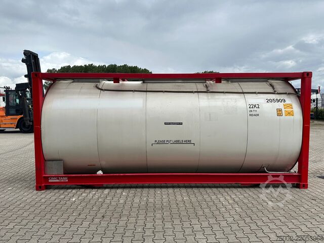 Contenedor cisterna CIMC 20FT ISO / 25.060L / 1-COMP / 3 BAFFLES / UN PO...