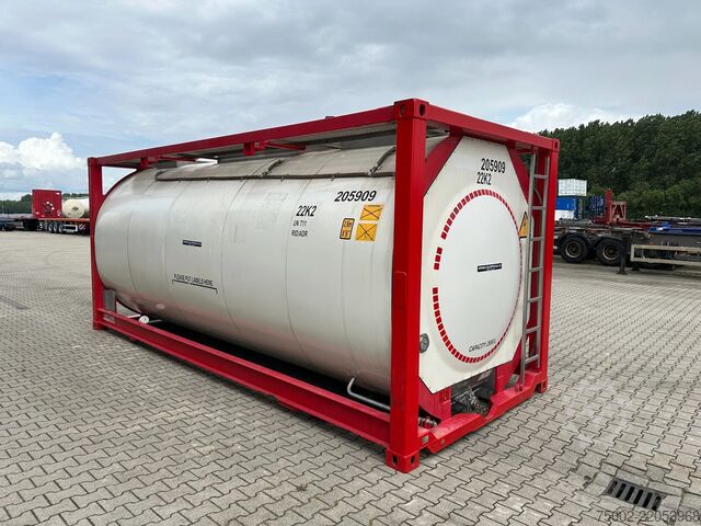 Contenedor cisterna CIMC 20FT ISO / 25.060L / 1-COMP / 3 BAFFLES / UN PO...