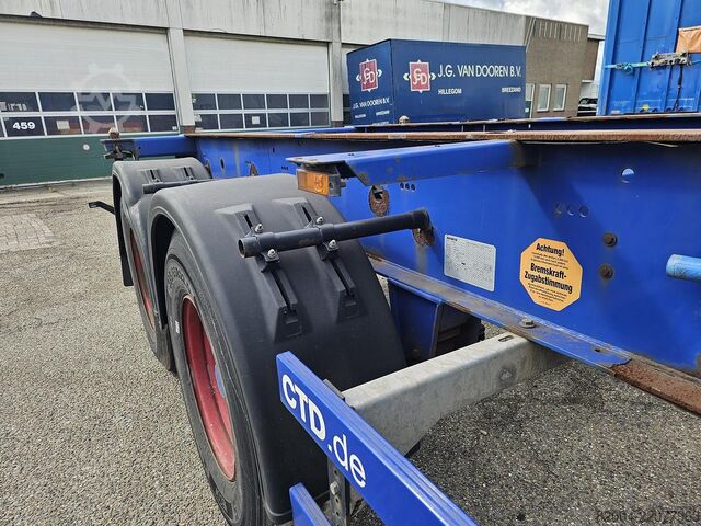 Transporte de contenedores KRONE F.ATL 20-BPW DRUM-STEEL SPRINGS.