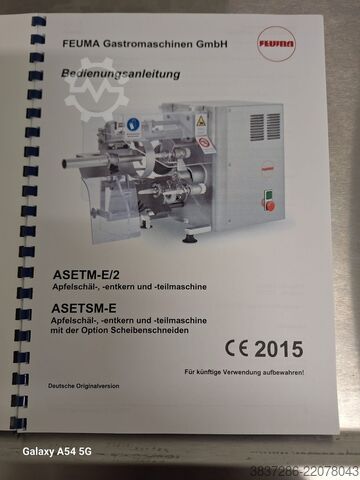 Ābolu pārstrādes iekārta FEUMA Gastromaschinen GmbH ASETSM-E/2