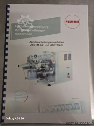 Ābolu pārstrādes iekārta FEUMA Gastromaschinen GmbH ASETSM-E/2