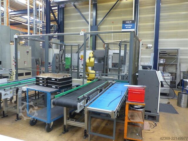 Centro de torneamento e fresagem CNC NAKAMURA TOME WT 100 MM / Robot Loading