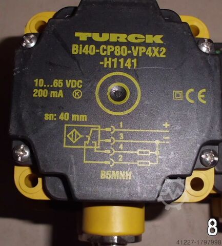 Inductive sensor Turck Bi40-CP80-VP4X2-H1141