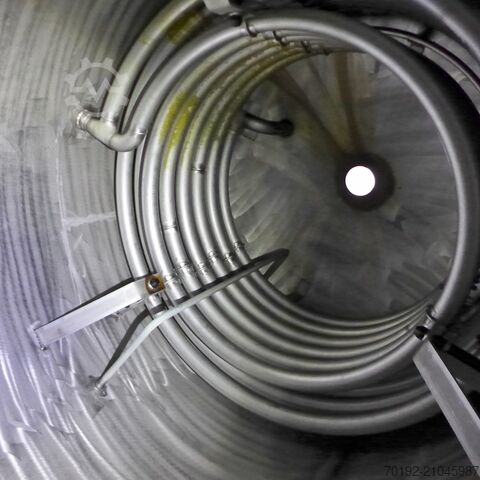 ৯১৪০ লিটার ভ্যাকুয়াম কনটেইনার, ভিতরে সম্পূর্ণ টিউব কয়েল V2A স্টেইনলেস স্টিল দিয়ে তৈরি  9338