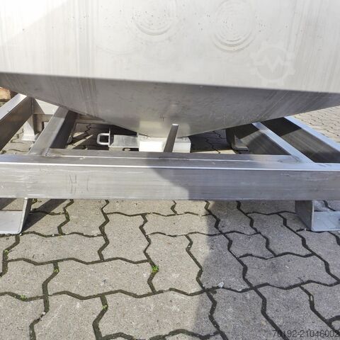 V2A স্টেইনলেস স্টিলের ৫৯০ লিটার বাল্ক উপাদান কনটেইনার  9329