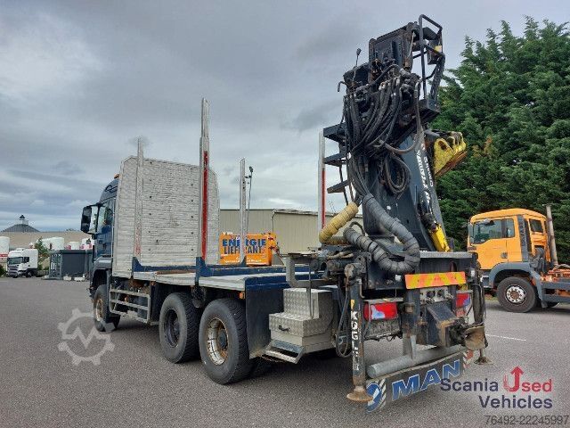 কাঠ পরিবহন ট্রাক MAN TGS 33.480 BB 6x6  Holztransporter