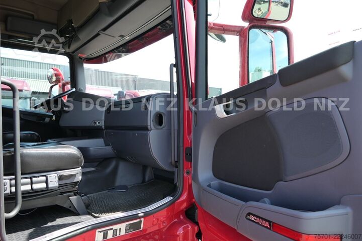 Camion plateau SCANIA R 490 Pritsche Kran Effer Funk Lift-/Lenkachse
