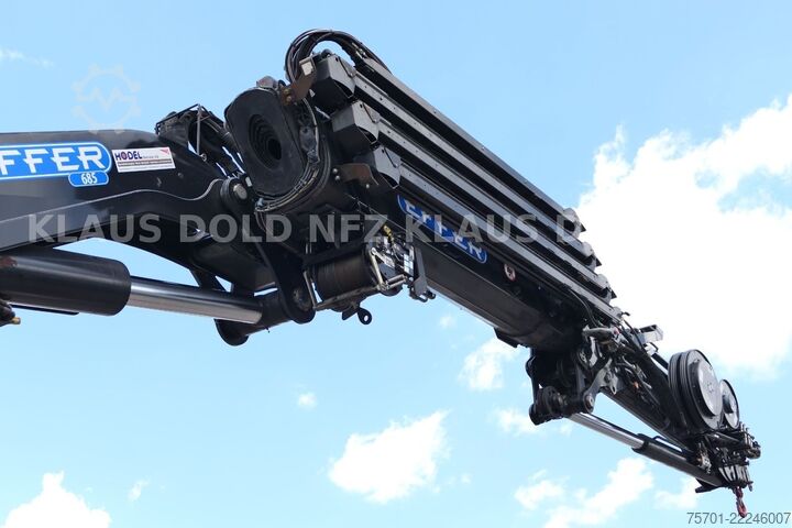 Camion plateau SCANIA R 490 Pritsche Kran Effer Funk Lift-/Lenkachse