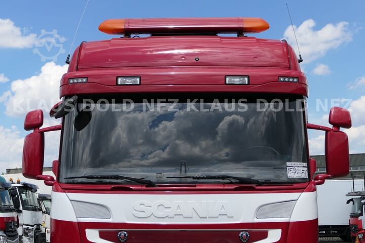 Camion plateau SCANIA R 490 Pritsche Kran Effer Funk Lift-/Lenkachse