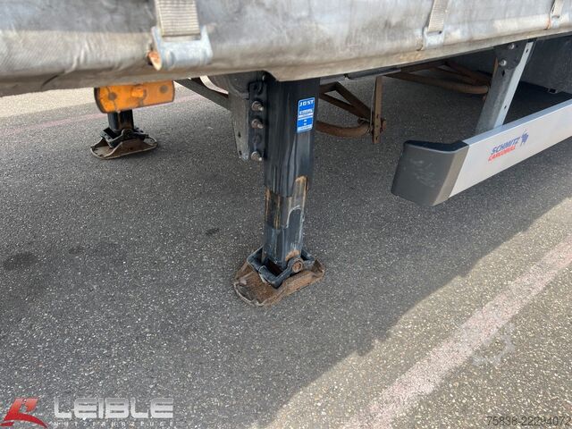 Brandalı açık yarı römork SCHMITZ CARGOBULL SCB*UNFALL*Mega Tautliner*Hubdach*