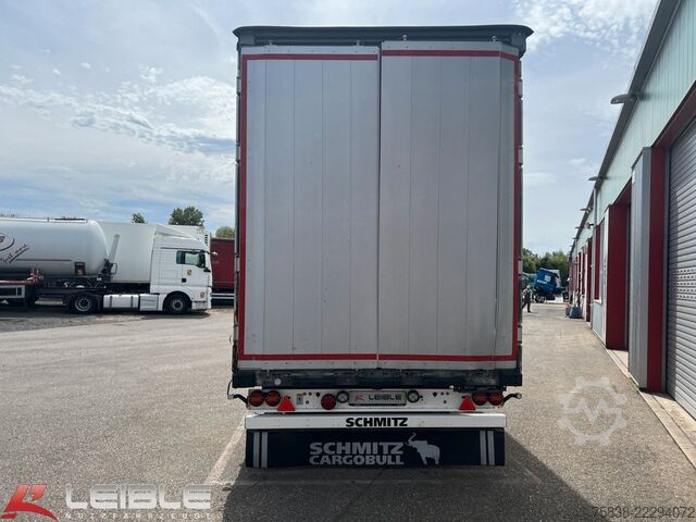 Brandalı açık yarı römork SCHMITZ CARGOBULL SCB*UNFALL*Mega Tautliner*Hubdach*