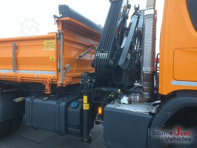 三向自卸卡车 Scania P 450 B4x4HZ ALLRAD HIAB X-HIDUO 108 E-3U