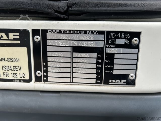 βαλίτσα DAF FA LF 55 210 EEV / 12 Ton / Isolated Box / Load...