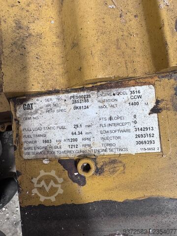 مولد كهرباء Caterpillar 3516B DGB