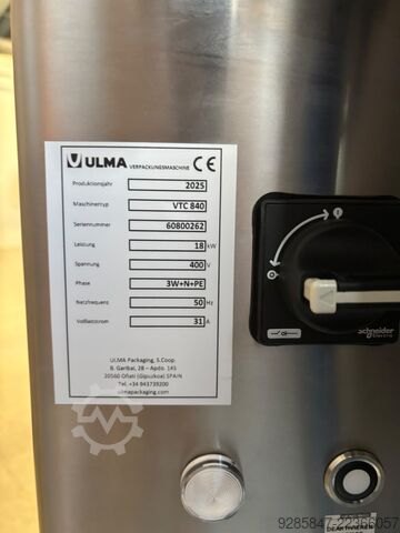 Envasadora vertical de flujo (formadora de bolsas de cojín vertical) ULMA VTC 840