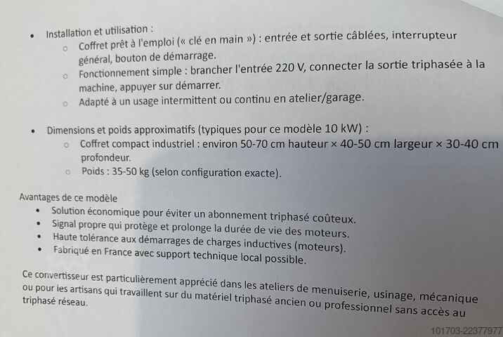  Coffret transformateur / Convertisseur LD CMT NS 10-380