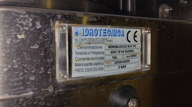 Teknologi pengisian Fruittech Gmbh/idrotecnica Monoblocco R12 TO