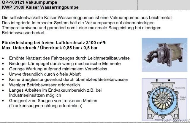 Όχημα αναρρόφησης Scania G500 G 500 10x4*6 Kolkenzuiger Kaiser AquaStar 2