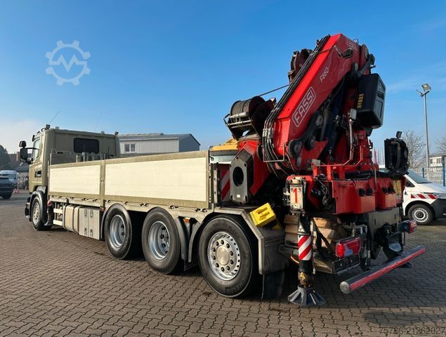 Flatbed truck SCANIA R450 L 8x4 Fassi F 660 RA 2.28 HE/ Winde/ Funk
