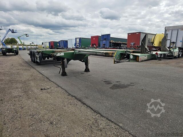 कंटेनर परिवहन D-TEC FLEXITRAILER /all connections / 3 x extendible/...