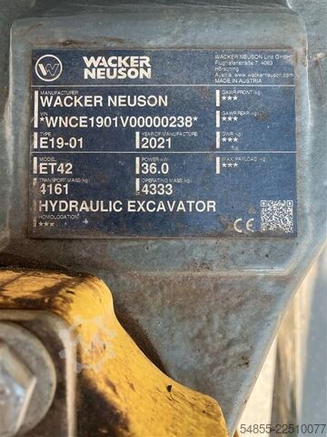 Mini excavator Wacker Neuson ET42