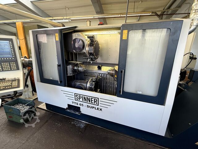 CNC beygja og fræsa miðstöð SPINNER TTS 65 DUPLEX