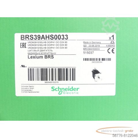 ชไนเดอร์ อิเล็คทริค มอเตอร์ Schneider Electric BRS39AHS0033 / VRDM3910/50LHB SN:2900265094 - ungebr.! -