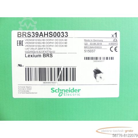 ชไนเดอร์ อิเล็คทริค มอเตอร์ Schneider Electric BRS39AHS0033 / VRDM3910/50LHB SN:2900456537 - ungebr.! -