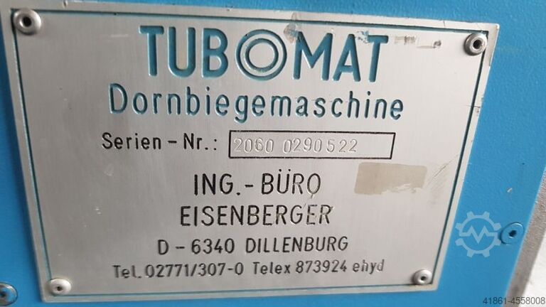 Elektro-Hydr. Rohrbiegemaschine TRACTO Tubomat 2060