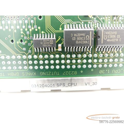 Компонент  SONPLAS  SPS_CPU V1_30 Steuerungskarte