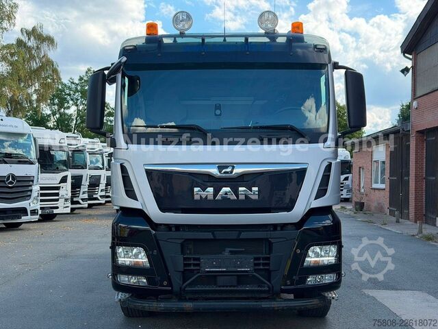 شاحنة قلابة MAN TGX 33.500 6x4 Kipper Kran PK19.001 Funk Greifer