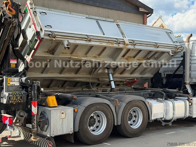 شاحنة قلابة MAN TGX 33.500 6x4 Kipper Kran PK19.001 Funk Greifer