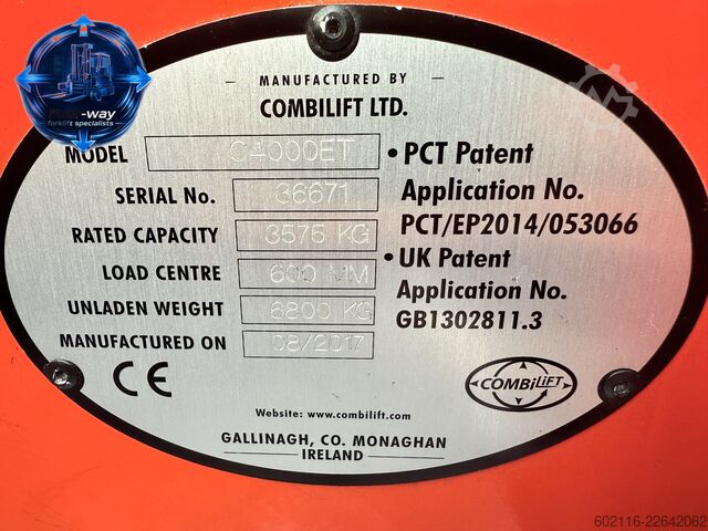 รถยกสี่ทิศทาง Combilift C4000ET TRIPLEX 6900 WIDE FORK POSITIONE