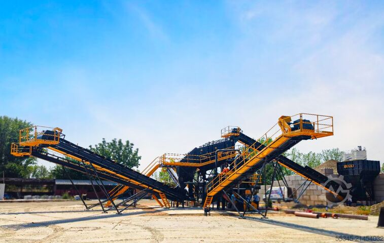 Penapis bergetar FABO Titreşimli Elek 1600x5000mm Titreşimli Yıkamalı Elek