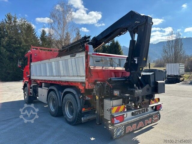 тристранен самосвал MAN TGS 33.500 Kipper+HIAB 232-5