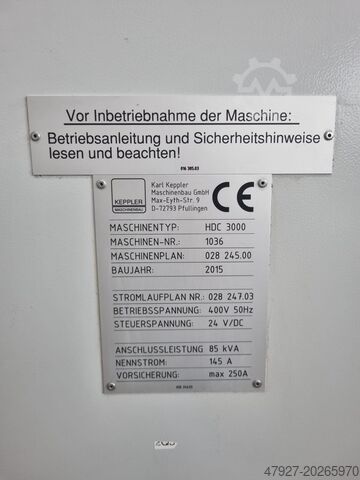 Centre d'usinage Stadler Keppler Maschinenbau GmbH HDC 3000