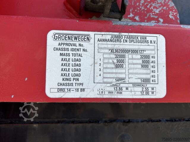 Maleta Groenewegen Jumbo / DRO-14-18 / Koffer / LBW / 2x Lenk Asch...