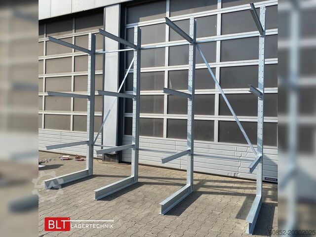 Ραφιέρα Cantilever ca. 4,02 lfm. Kragarmregal  H: 350cm T: 137 cm , 500kg/Arm , 4 Lagerebenen