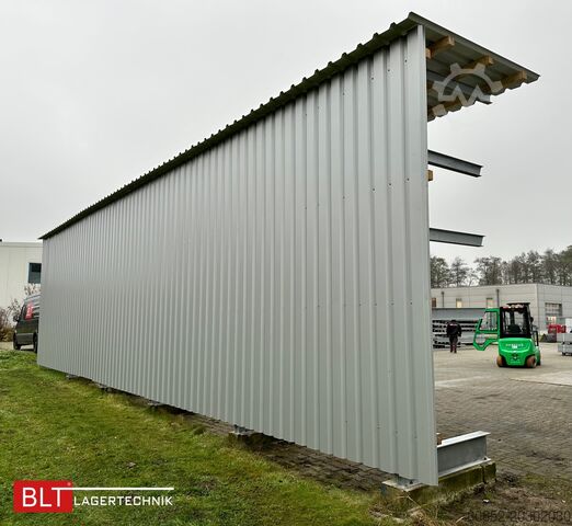 Giá đỡ công xôn Kragarmregal mit Dach & Rückwand H:400cm Fuß + 3 Ebenen