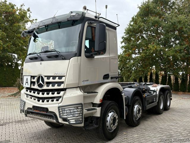 Roll-off tipper truck MERCEDES-BENZ Arocs 4145 8x4 Abrollkipper MEILLER RS 26.60L