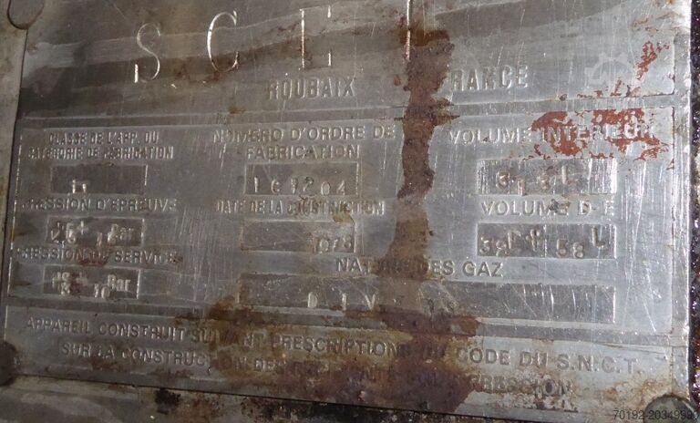 313-litarski tlačni spremnik s grijanjem/hlađenjem i sidrenim miješalom, Aisi 316  6873
