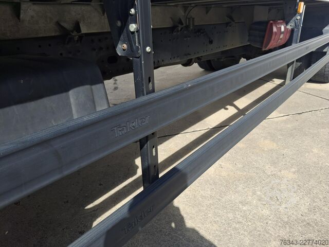 משאית ארגז MAN TGM 18-290 BL  - E6 - RIDEAU A DROITE