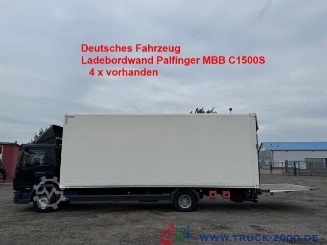 Vrachtwagen met bakwagen MAN TGL 12.250 Koffer 7.20m Ladebordwand1.5t. 1.Hand