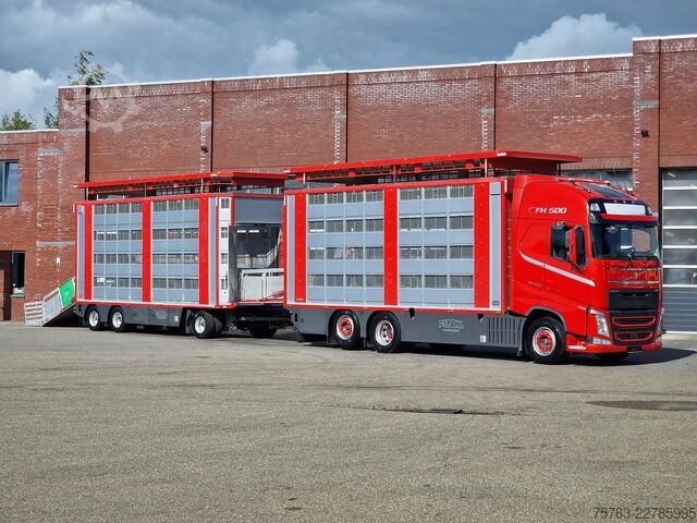 הובלת בעלי חיים Volvo FH 13.500 6x2 - Livestock 4 deck Finkl + Finkl ...