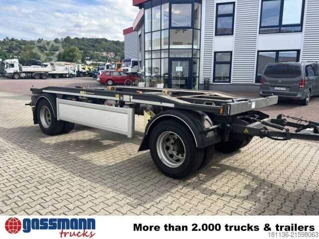 Afzetcontainer-aanhangwagen Hüffermann HAR 20.58, Abrollanhänger, Deichsel absenkbar