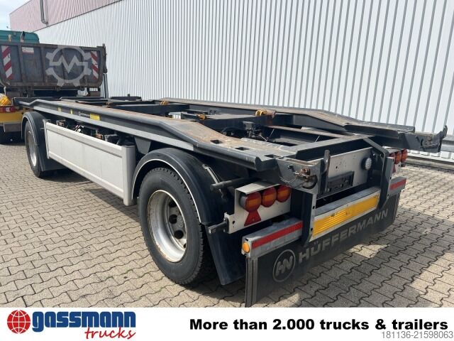 Afzetcontainer-aanhangwagen Hüffermann HAR 20.58, Abrollanhänger, Deichsel absenkbar