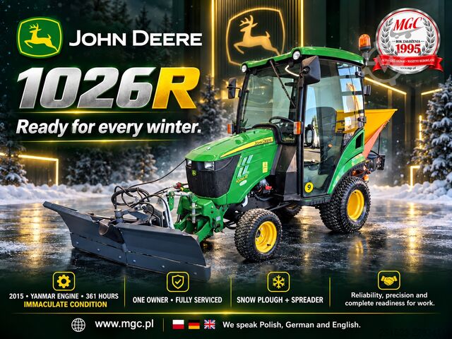  John Deere 1026R - 4WD - Serviced! - Only 361MTH